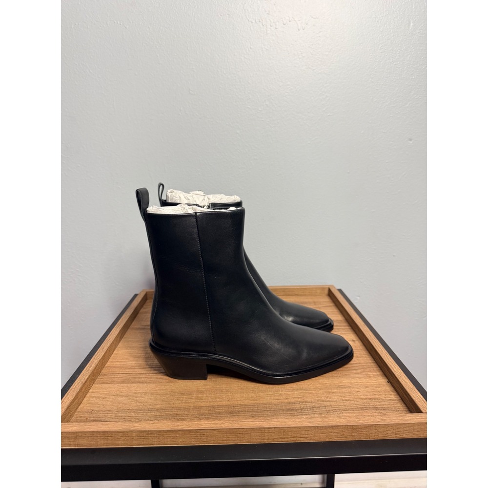 Everlane The City Boot Black Leather Size 7.5 - Picture 3 of 10